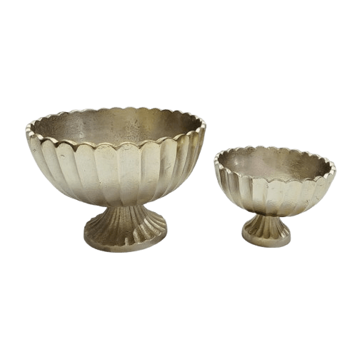 ALUMINIUM CASTING BOWL (GOLD) 2 SIZE